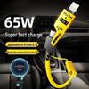 Spring Multi-Head Fast Charging Data Cable - 4-in-1 Two-to-Two for Car Use