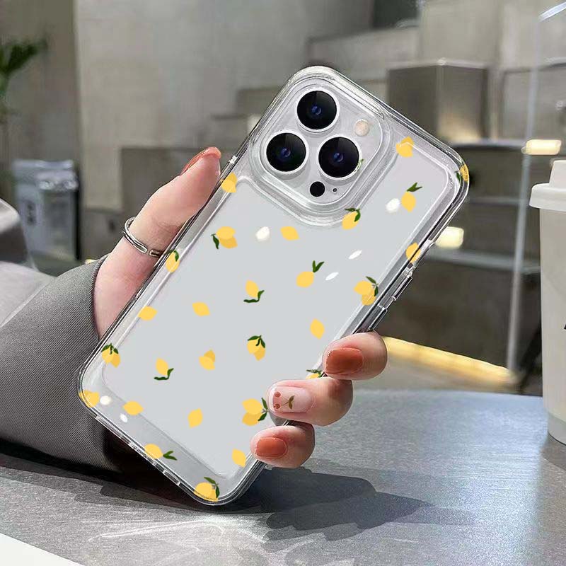 Case For Xiaomi 13 12 11 Lite 5G 15 14 Yellow Lemon Shockproof Clear Soft Cover For Xiaomi 14T Pro 13T 12T Silicone Phone Fundas