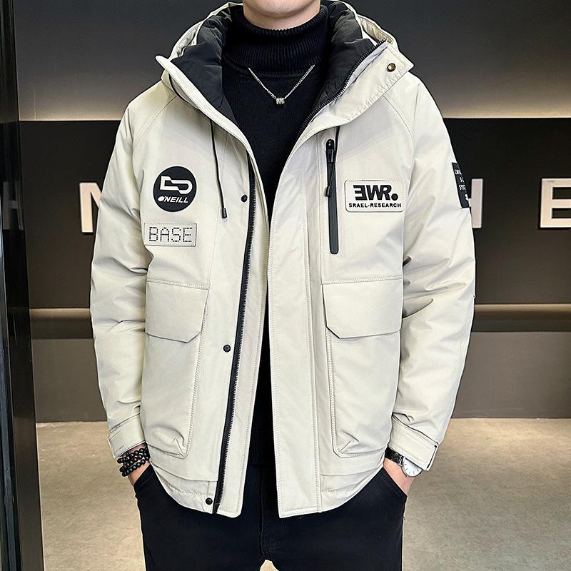 

Новый модный бренд, спортивная одежда для улицы, альпинистская куртка высокого качества с пухом, куртка с капюшоном, мужская 4XL светло-серый