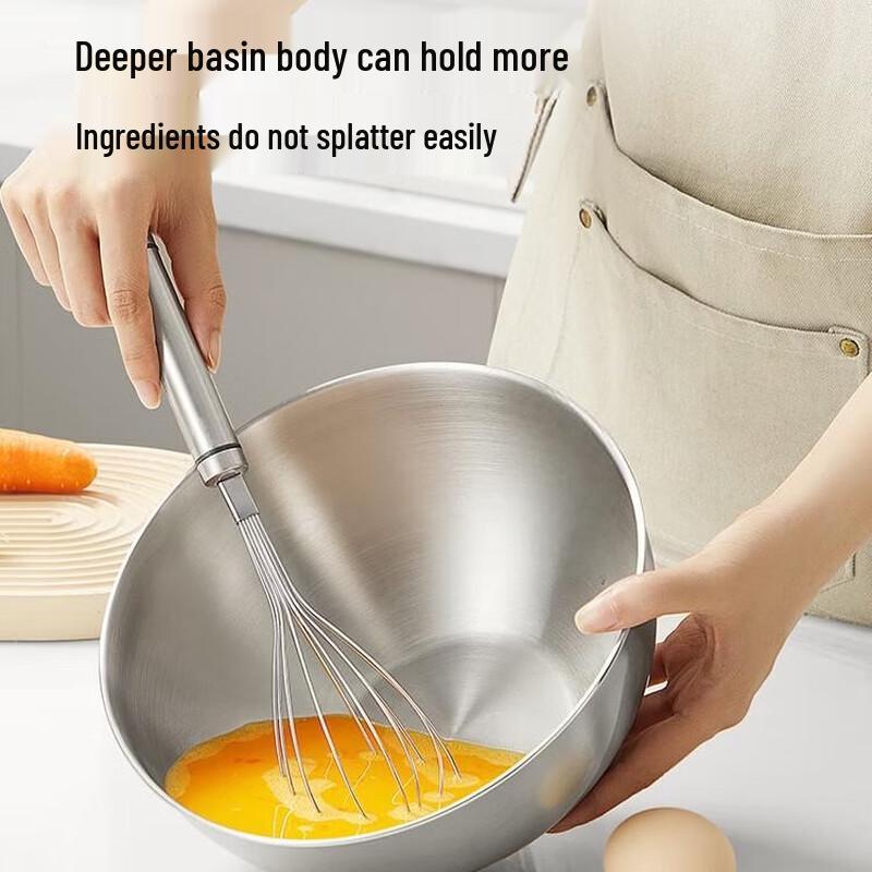 Thickened Stainless Steel Multi-Purpose Kitchen Bowl