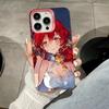 HSR Himeko Pink Translucent Mobile Phone Case for iPhone 17 16 15 14 13 12 11 X XR XS Air Pro Max Plus Colorful Cover