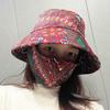 Bucket Hat Agricultural Work Hat Protect Neck Anti-uv Sunscreen Hat Flower Tea Picking Cap  Outdoor