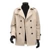 European Size Trench Coat Men's Slim Fit Loose Lapel Collar Double Breasted Quality Coat