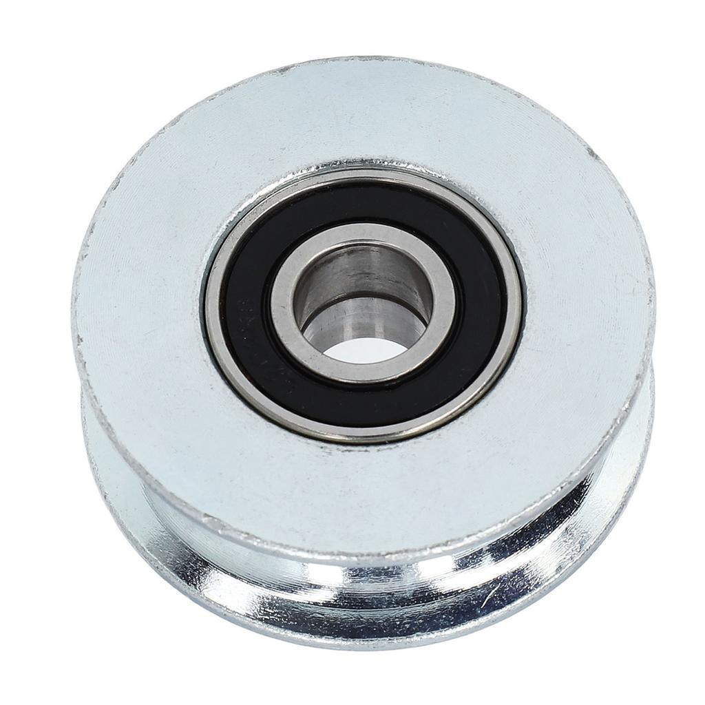 U Groove Bearing Pulley Alloy Steel Guide Wheel for Sliding Gate Hanging Projects 64mm Outer