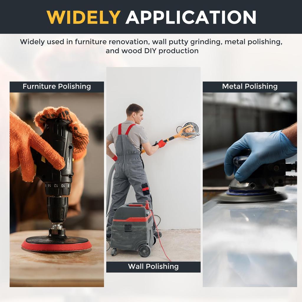 Uxcell Mesh Sanding 25 80 Grit Drywall Sandpaper Hook and Loop Sander Pad for Drywall Putty Floors 9" Discs, Pieces, Dust-Free