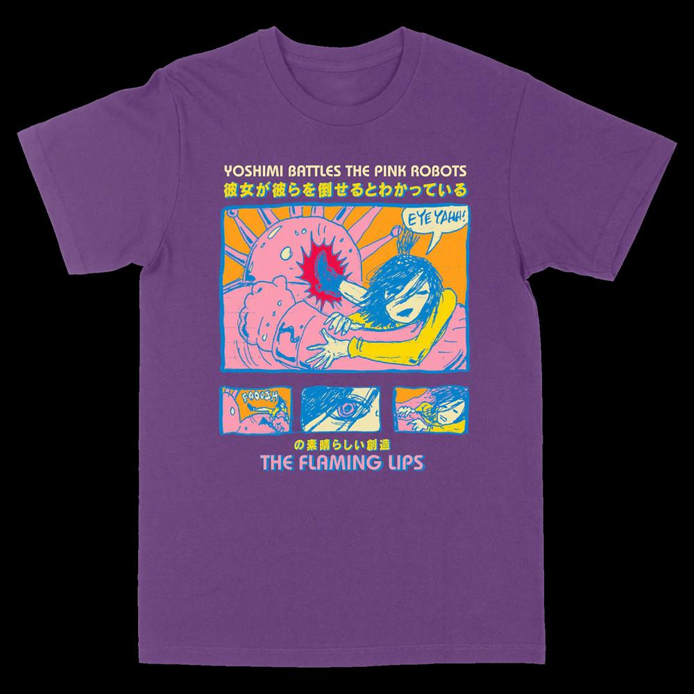 The Flaming Lips band purple T-shirt short sleeve S to 5XL Unisex T-Shirt XXXL