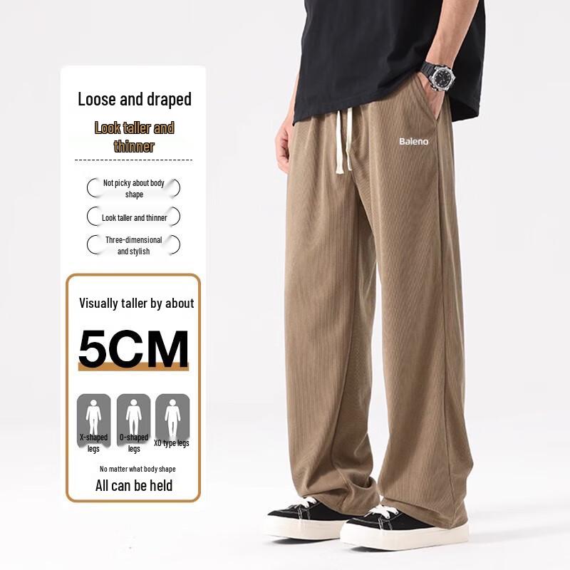 Baleno Herren Kordhose Lässige Weitbeinige Hose