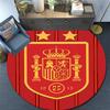 Spain pattern round rug,Carpet Rug for Living Room Bedroom Playroom ,Non-slip Floor Mat,Holiday Gifts and Birthday Gifts.