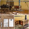Folding Tent Stove Wood Burning Stove Convenient Storage Easy To Installation Rapid Heating Strong Heat-resistant Burner