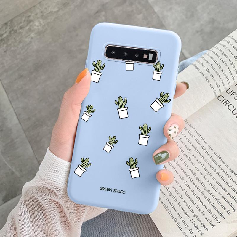Case For Samsung Galaxy S10 Plus S 10 S10E Cover Cloud Graffiti Illustration Kanagawa Label Silicone Fundas For Samsung S10 S10e