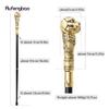 Golden Black Puppy Bulldog Dog Walking Cane Fashion Walking Stick Gentleman Luxury Crosier Knob Walking Stick 93cm