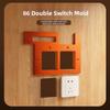 For 86 Switches Grooving Template Slotting Jig Orange Precision Grooving Stable Positioning Handle Locking Hole