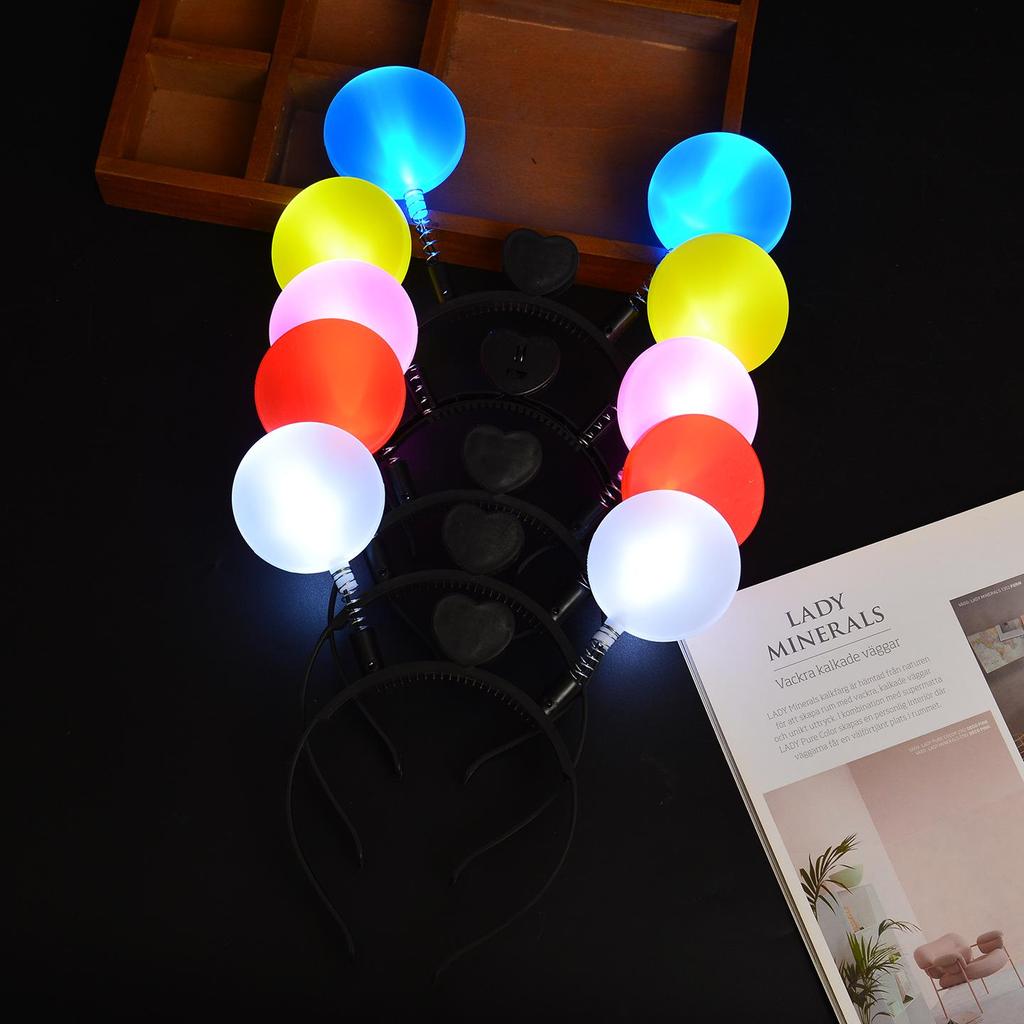Yellow Glow Stick Lollipop Headband: Luminous Children's Headdress for Concerts and Cheering