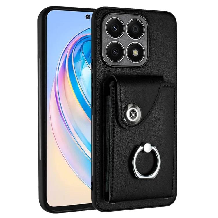 

YB с кожаным покрытием серии-7 для Honor X8a 4G, чехол для карт, чехол из ТПУ с кожаным покрытием