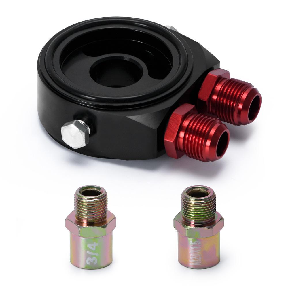 Auto Aluminium Universal Öl Filter Sandwich Adapter Für Öl Kühler Platte Kit AN10