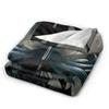 Warm Blanket Kids Adult Picnic Hollow Knight Japanese Anime Throw Blanket Flannel Bedspread For Chair Pattern Sofa Bed Cover