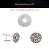 1Pc Laboratory Diamond Cutting Disc 22Mm X 0.2Mm 2.35Mm Shank Perforated Rotary Grinding Wheel For Precision Lab Use