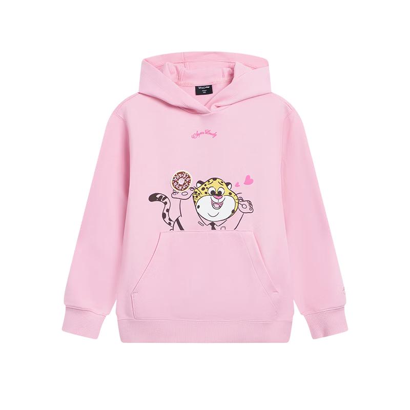 LI-NING Kids' Girls' Disney Collaboration Round Neck Pullover Top