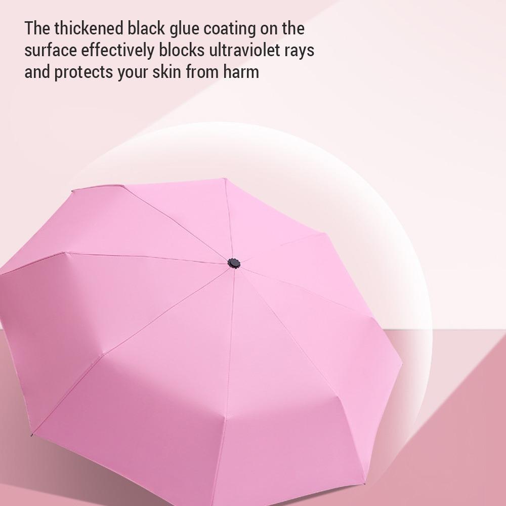 Lightweight Windproof Umbrella 3-Folding Compact Umbrella Travel Umbrella for Men and Women
