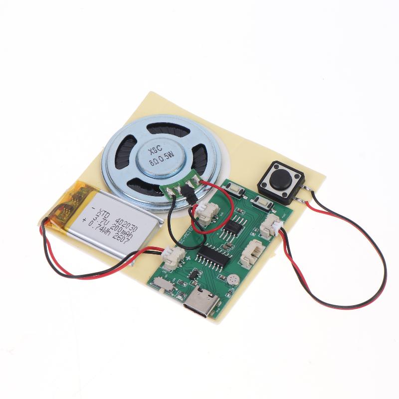 Rechargeable Recordable Mp3 Sound Module Built In Speaker For Diy Fridge Magnet Music Box Handmade Craft Accessories
