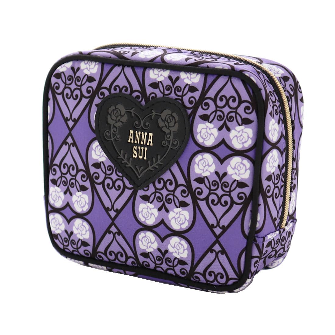 

ANNA SUI Квадратный чехол Аксессуар Подарок 11 см x 13 см x (Фиолетовый/Сердце и Роза) Мешочек, Чехол, Женский, Подарок, (приблизительно. 5см) 000151-0004-01 фиолетовый