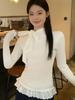 Autumn/Winter Pure Desire Spicy Lace Long Sleeve Women's Slimming Top