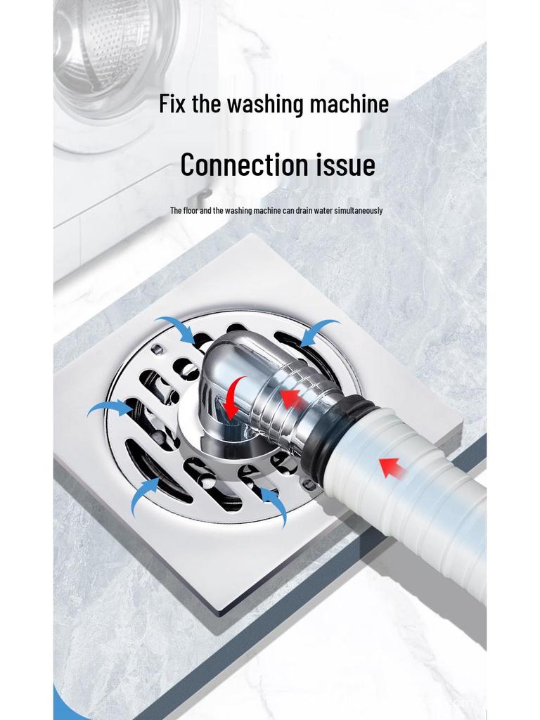 Stainless Steel Shower Floor Drain - Deodorant, Anti-Backflow, Insect-Proof for Bathroom & Laundry