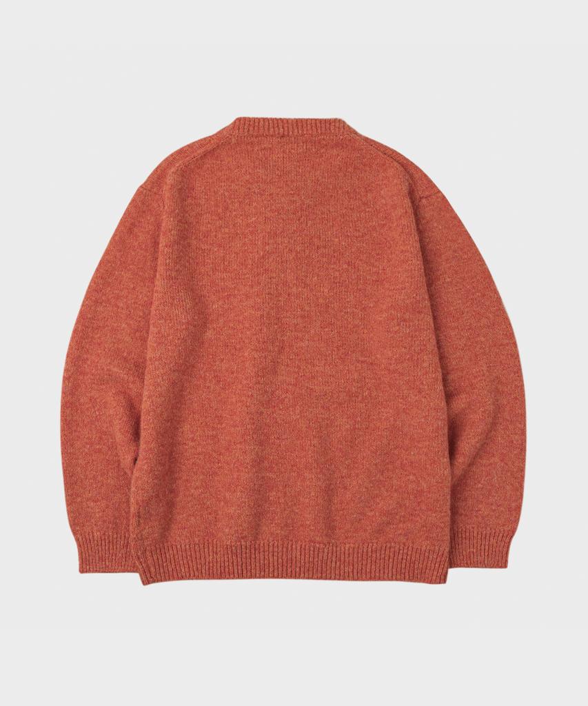 LETTERCOMO Daily Wool Round Knit Orange