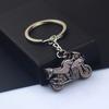 Motorcycle Charm Keychain Wear-Resistant Portable Key Fob 3D Metal Motorbike Keyring for Men