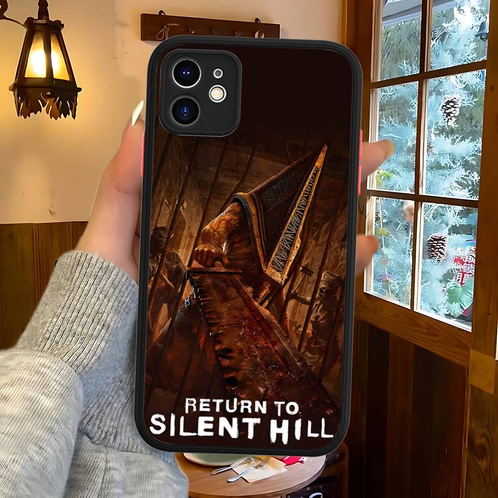 Horror Games S-Silent H-Hill For Silicone Matte Phone Case For IPhone 16 Pro Max 15 14 13 12 11 X XS MAX