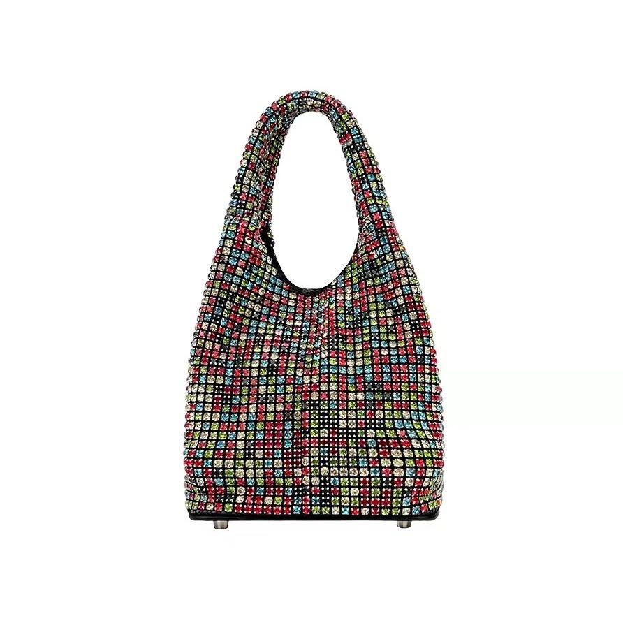 Fashionable Diamond-embellished Water Bucket Shape Evening Bag For Women New Spring 2024 Collection Wholesale
