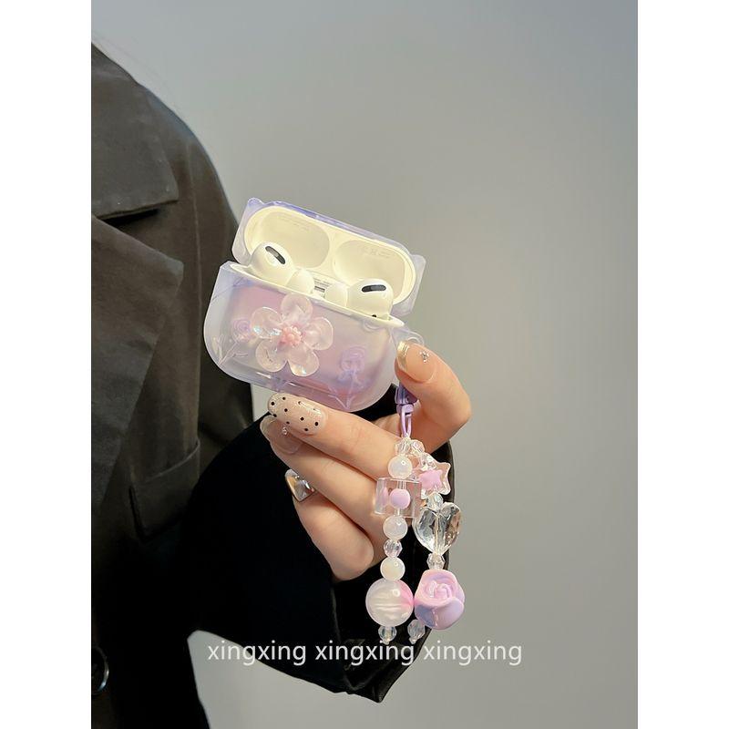 INS Girly Heart Three-Dimensional Flower for Airpods4 Apple Protective Case Airpodspro2 Earphone Case Bluetooth 3 Generation