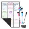 A3 Magnetic Erasable Monthly & Weekly Planner Whiteboard Set for Refrigerator