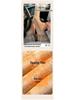 Women's Fleece-Lined Nude Footed Tights, Thick Base Layer Stockings, Plus & Petite Sizes, Leg-Enhancing, Autumn/Winter Outerwear