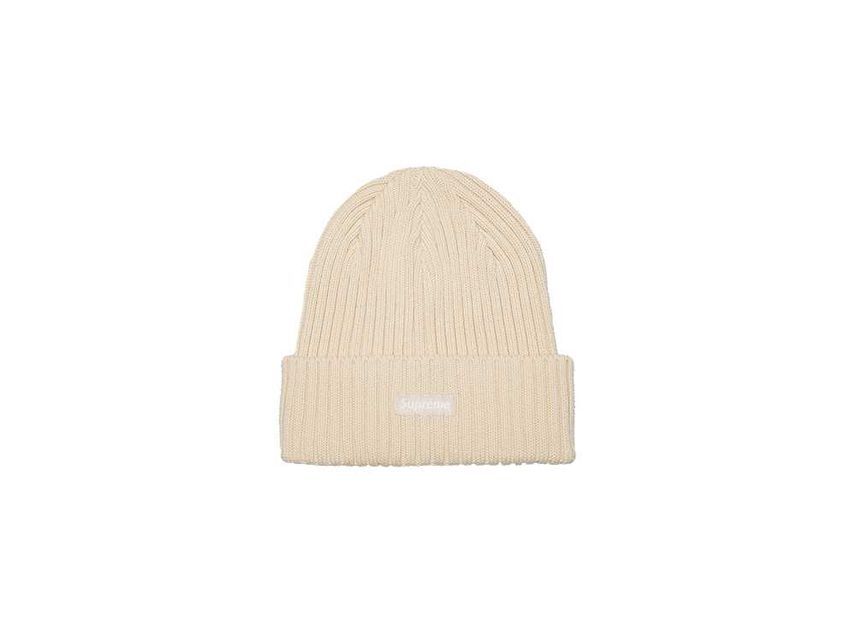 Supreme Overdyed Beanie Light Tan (24SS) One-Size