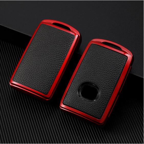 

Модный чехол для автомобильных ключей из ТПУ, чехол для дистанционного ключа, чехол-брелок для Mazda 3 CX30 CX-3 Skyactiv 2021-2022 CX-30 202 красный