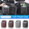 TXF4   Car Hanging Trash Can Seat Back Storage Box For Mercedes Benz AMG W204 W212 W176 GLC CLA GLA E Interior Auto Accessories