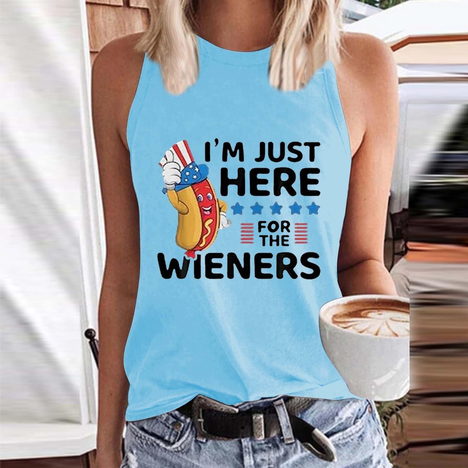 

Женская модная повседневная футболка с круглым вырезом без рукавов с принтом, жилет, топ S