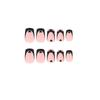 Wearable Black French Gradient Love Sweet Cool False Nail Art Tips 