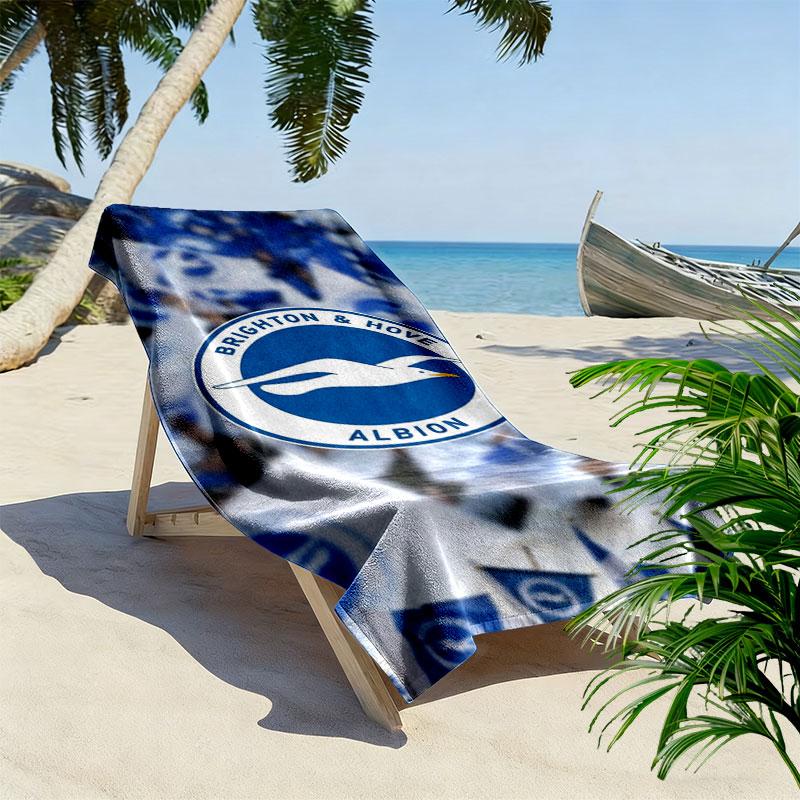 Asciugamano da Spiaggia Brighton & Hove Albion, Asciugamano Grande Morbido Asciugatura Rapida per Spiaggia Campeggio Nuoto