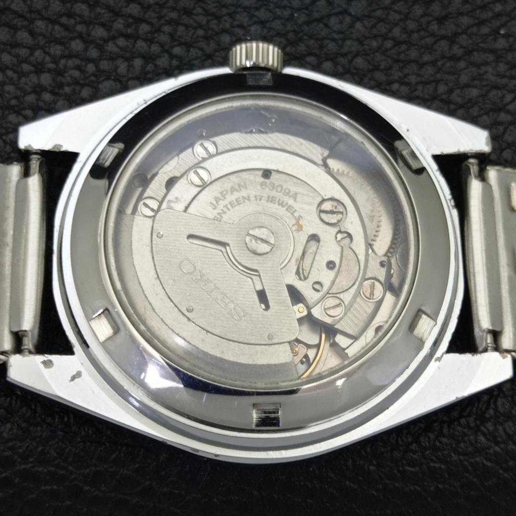 REFURBISHED VINTAGE SEIKO 5 AUTOMATIC 6309A JAPAN MENS RED DIAL WATCH a441179-4