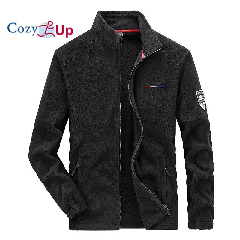 Cozy Up Men's Fleece Lined Softshell Jackets Color Water Resistant Windbreaker Winter Snow Coat Hooded