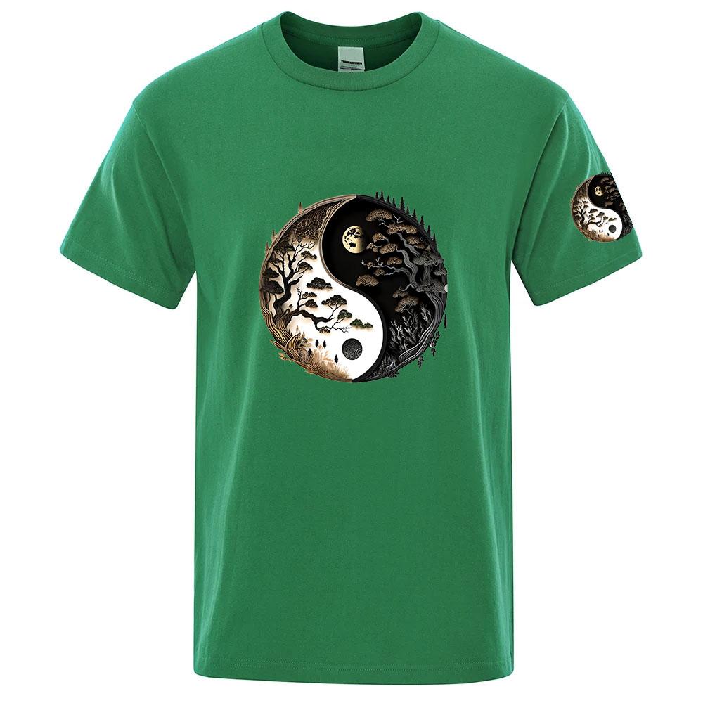 Tai Chi And Eight Trigrams Scenery 2025 New Unisexs Ordinary Thin Short Sleeve Round Neck Sport Fitness Breathable Tshirt