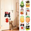 Vertical Cat Scratch Sticker Self-adhesive Cartoon Cat Climbing Mat Christmas Theme Scratch-resistant Cat Scratch Pet Supplies