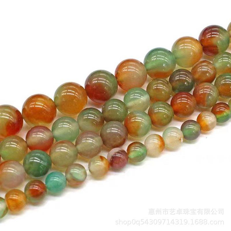 4-12mm Two-Tone Peacock Agate Round Beads for DIY Bracelet, Necklace, Hairpin Jewelry