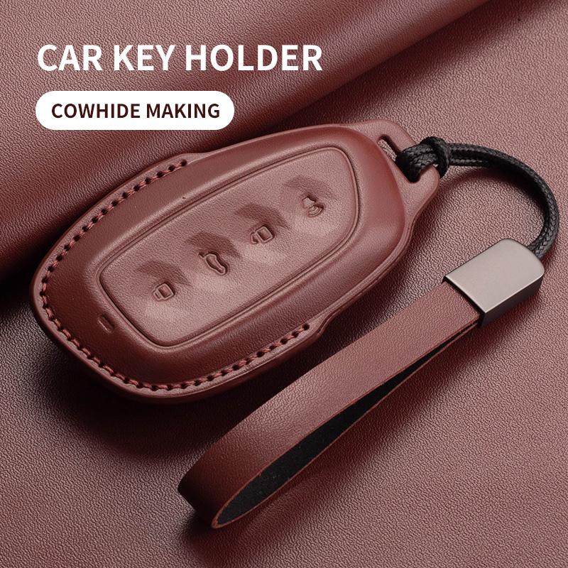 Interior Mouldings Car Key Case Cover Shell For Great Wall Haval 2022 Key Holder New Harvard Beast Cool Dog Car-Styling Keychain