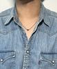 Ssy [Set] Handmade Glass Bead & Silver Ball Layering Necklace