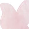 Portable Rose Quartz Guasha Board Butterflies Shaping Gua Sha Scraping Massage Tool