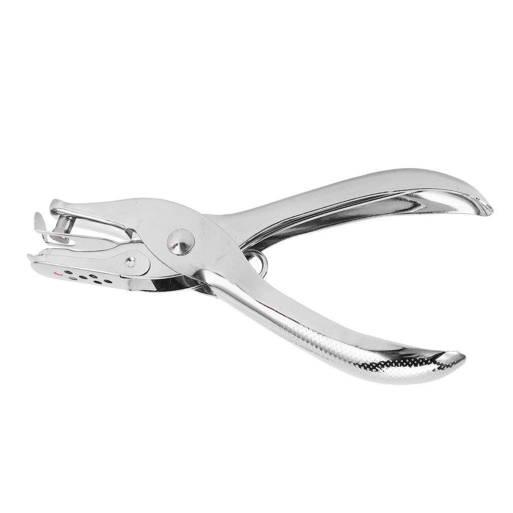 1 Hole Punch 8 Sheets Capacity 6mm Diameter Punching Slim Handle Metal Single Hole Puncher