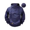 Men S Solid Color Hooded Sweatshirt Casual Loose Long Sleeve